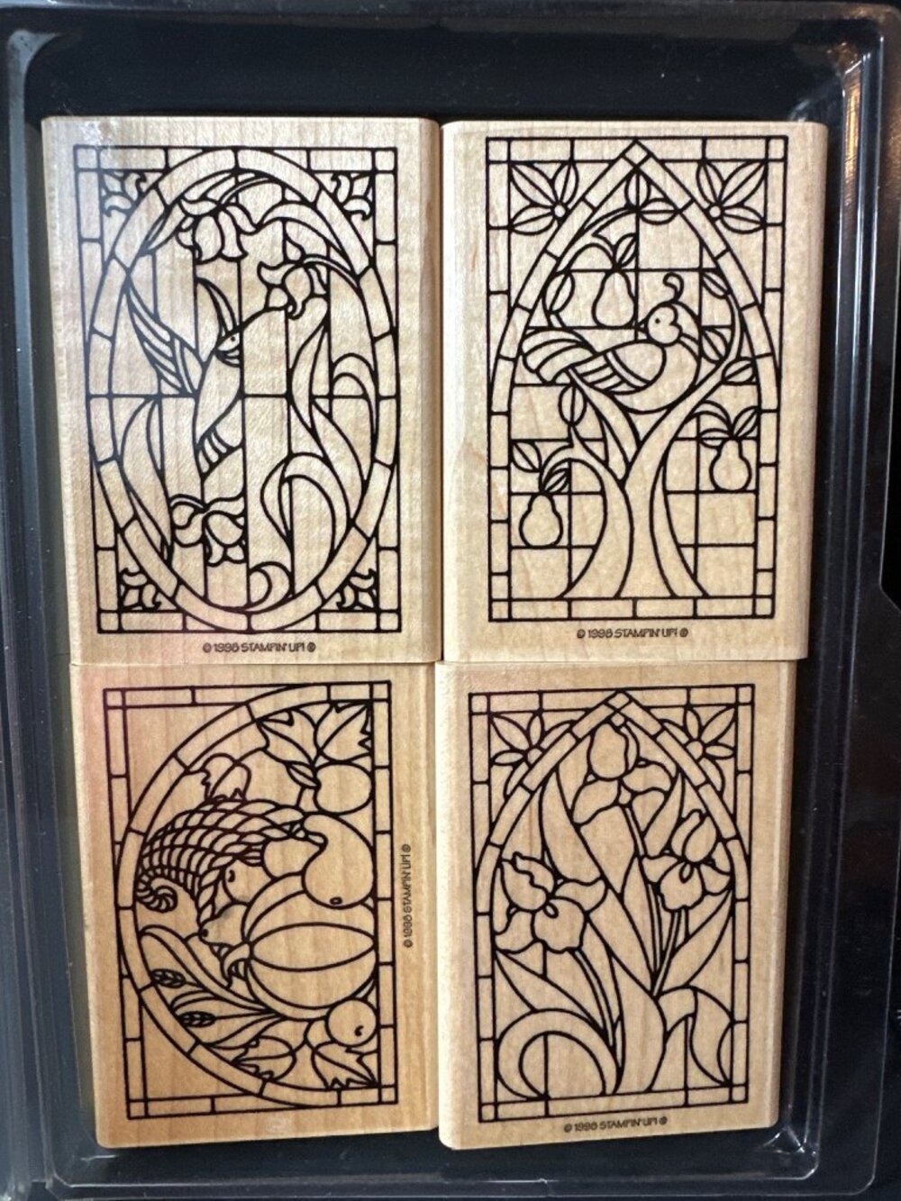 Stampin Up Stained Glass Windows Rubber Stamp Set
